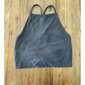 Hollister Black Halter Crop Top